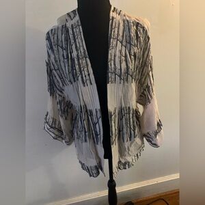 Elegant Black and White Women's Cape